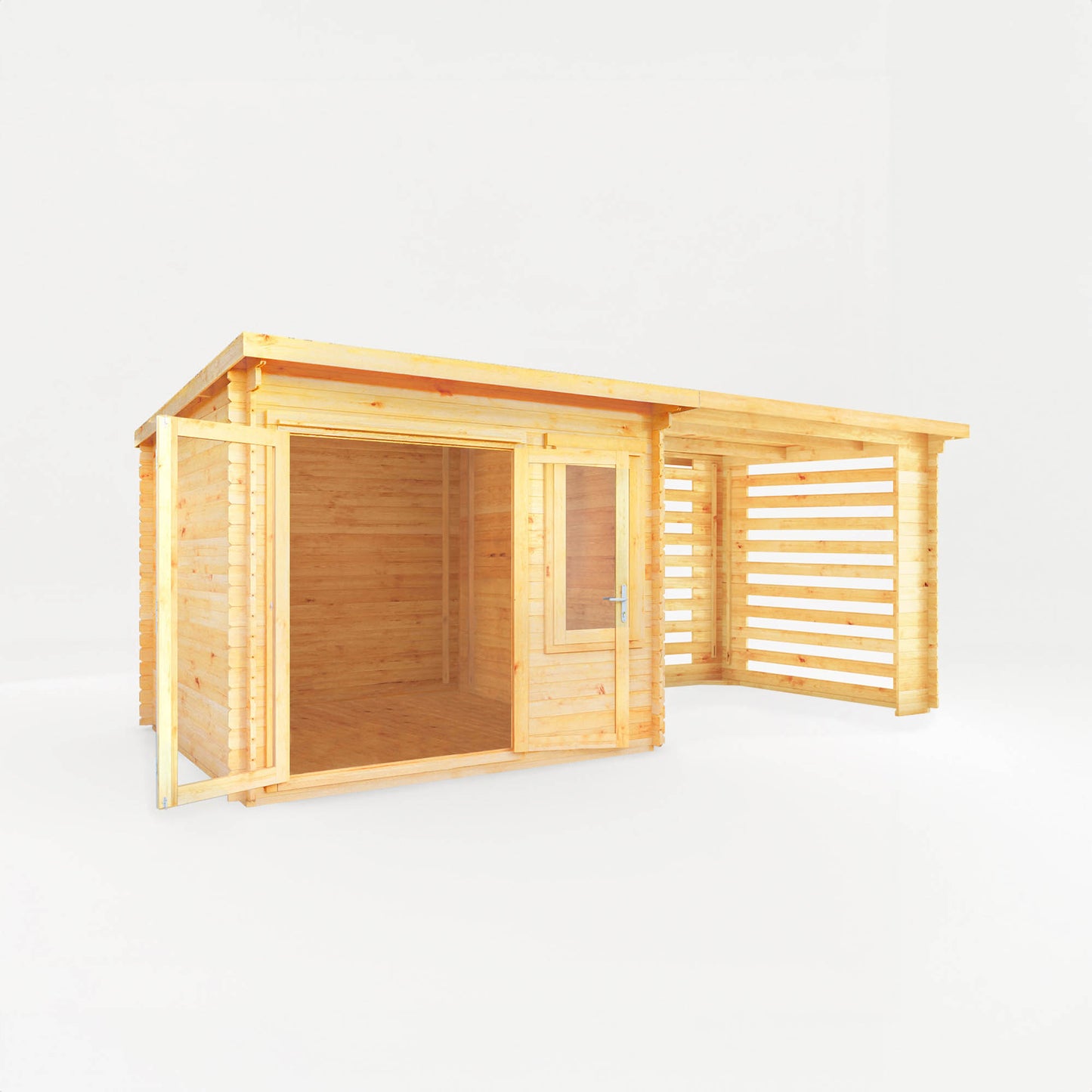 Elite Pent Log Cabin With Slatted or Patio Area