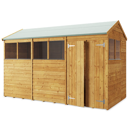 Versatile Overlap Wooden Garden Shed with Pent & Apex Roof Options