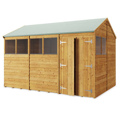 Versatile Overlap Wooden Garden Shed with Pent & Apex Roof Options