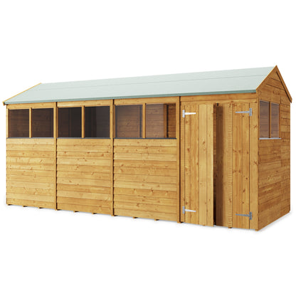 Versatile Overlap Wooden Garden Shed with Pent & Apex Roof Options