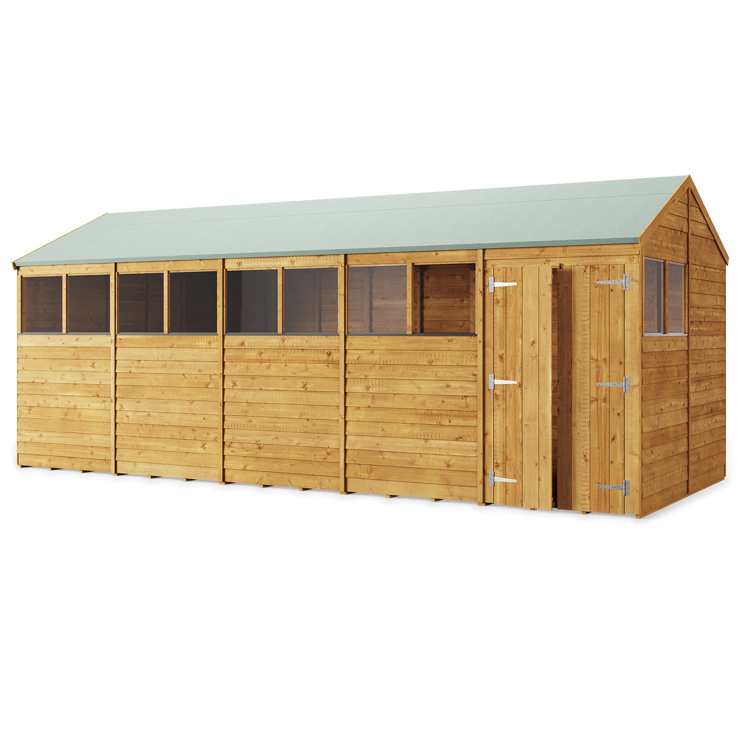 Versatile Overlap Wooden Garden Shed with Pent & Apex Roof Options