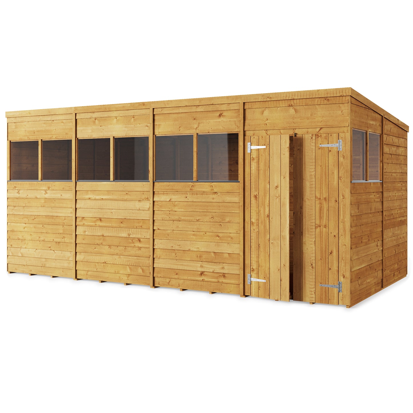 Versatile Overlap Wooden Garden Shed with Pent & Apex Roof Options