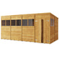 Versatile Overlap Wooden Garden Shed with Pent & Apex Roof Options