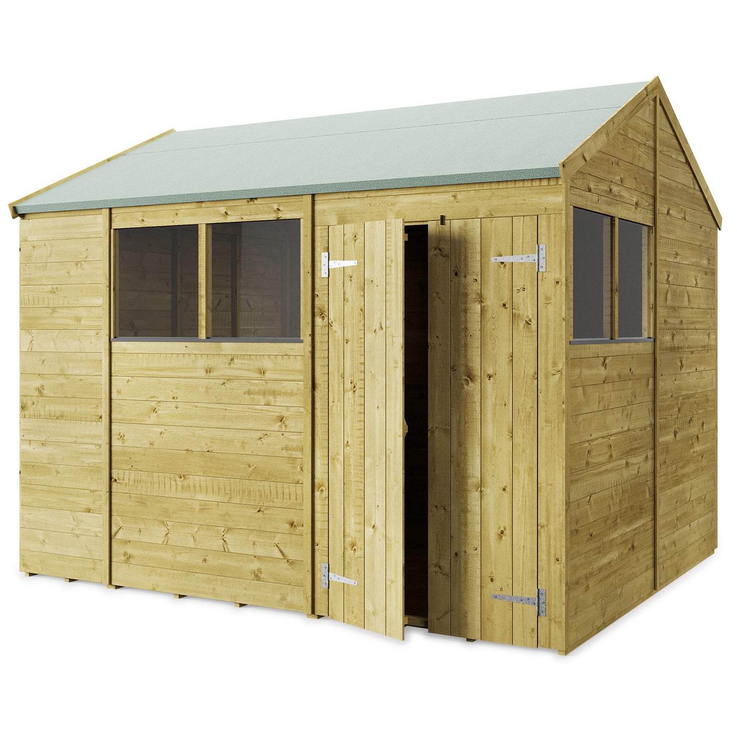 Heavy-Duty Tongue & Groove Garden Shed - Customizable & Pressure Treated | Shiny Gardens