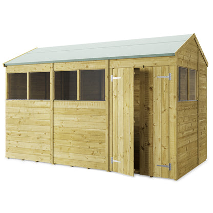 Heavy-Duty Tongue & Groove Garden Shed - Customizable & Pressure Treated | Shiny Gardens