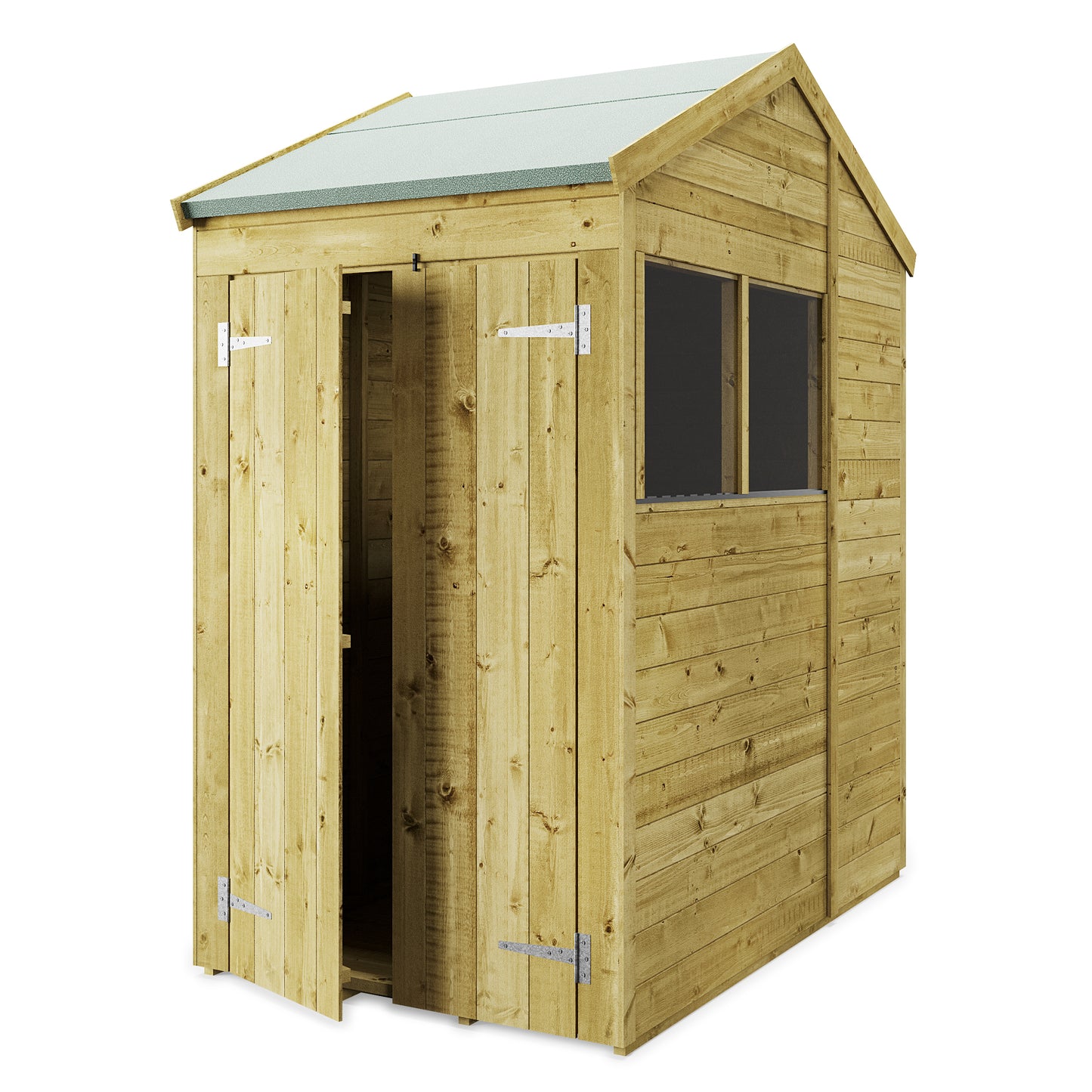 Heavy-Duty Tongue & Groove Garden Shed - Customizable & Pressure Treated | Shiny Gardens