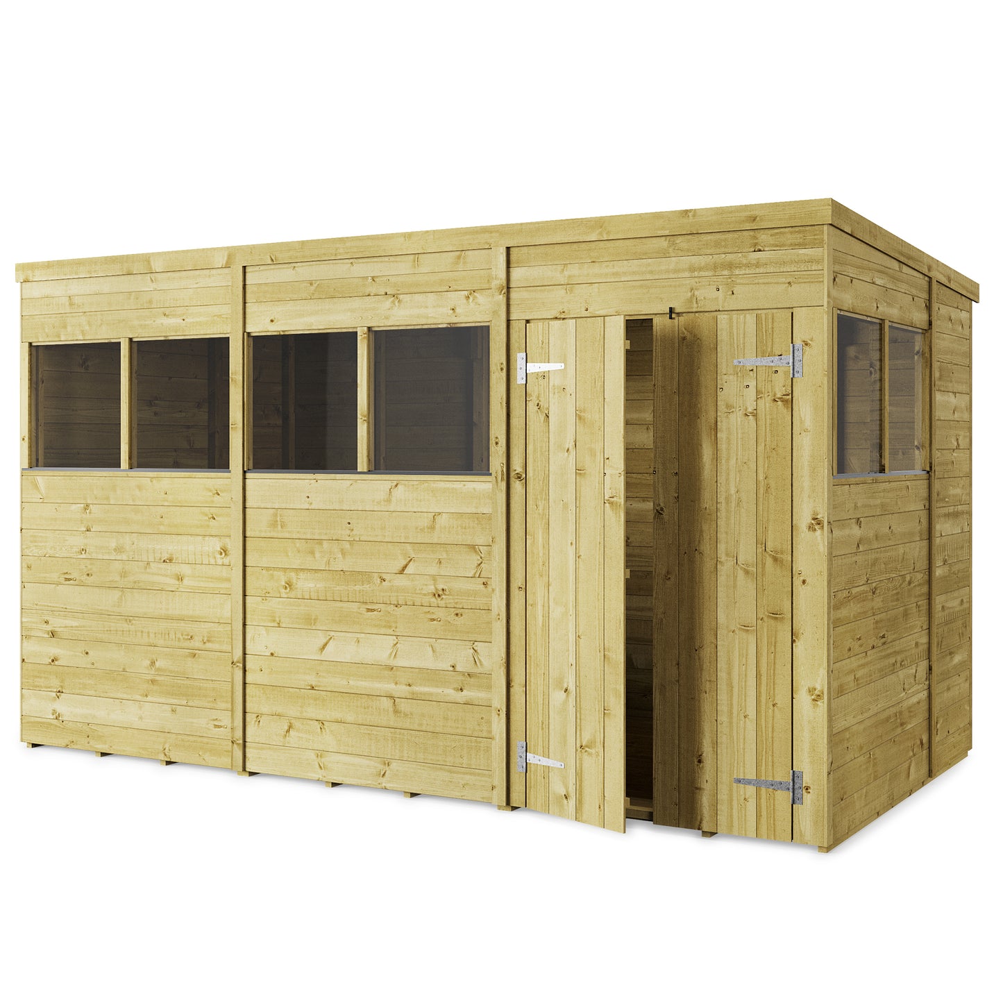 Heavy-Duty Tongue & Groove Garden Shed - Customizable & Pressure Treated | Shiny Gardens