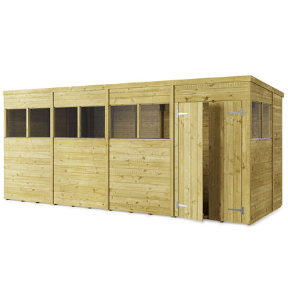 Heavy-Duty Tongue & Groove Garden Shed - Customizable & Pressure Treated | Shiny Gardens