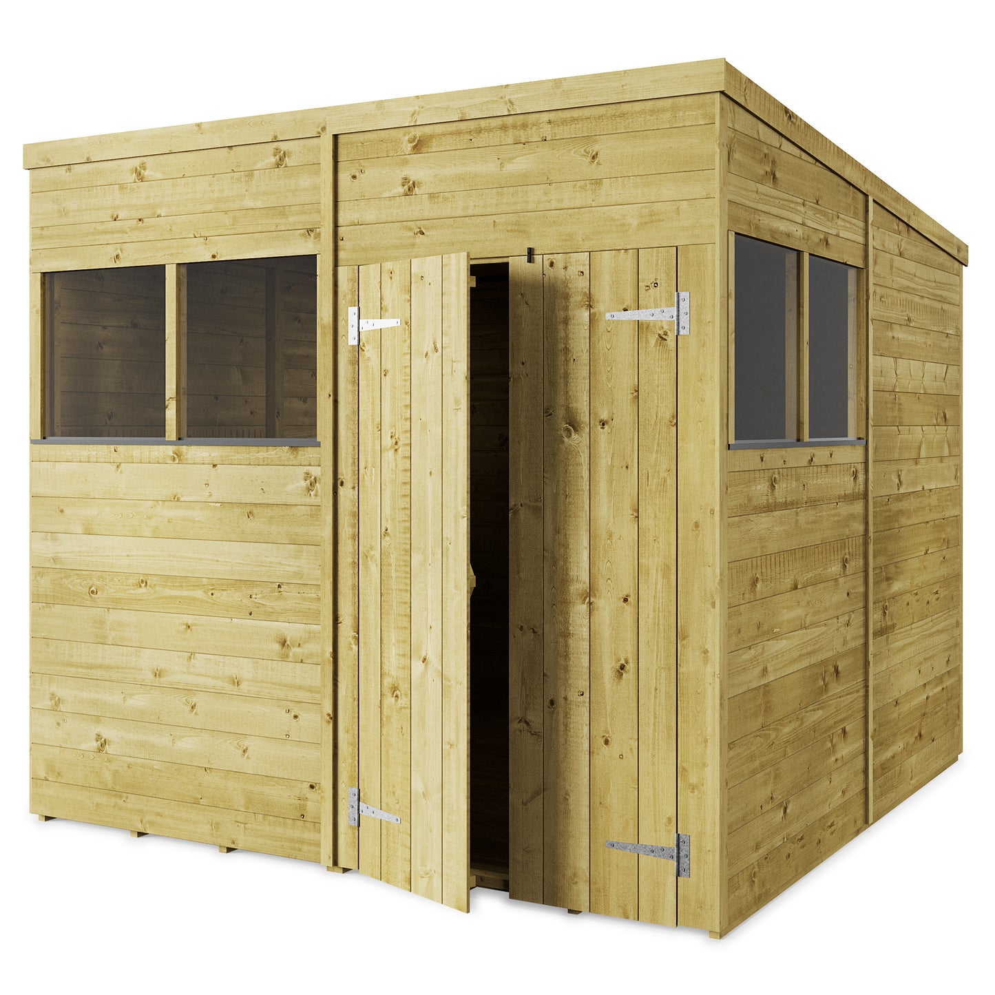 Heavy-Duty Tongue & Groove Garden Shed - Customizable & Pressure Treated | Shiny Gardens