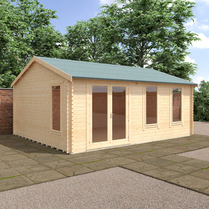 Sherborne 44mm Log Cabin - Elegant Outdoor Living