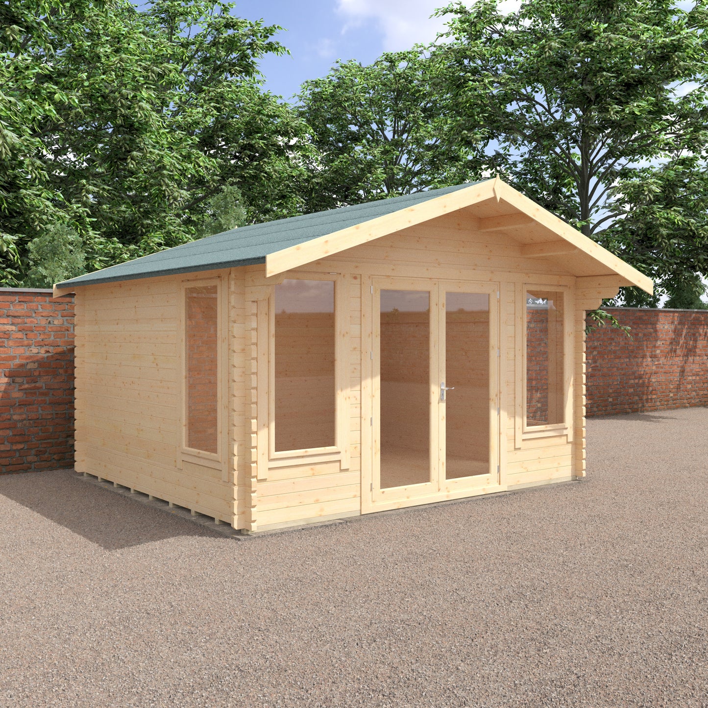 Sutton 44mm Log Cabin: Premium Outdoor Retreat