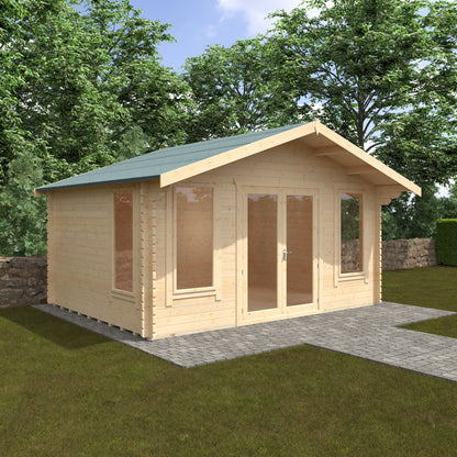 Sutton 44mm Log Cabin: Premium Outdoor Retreat