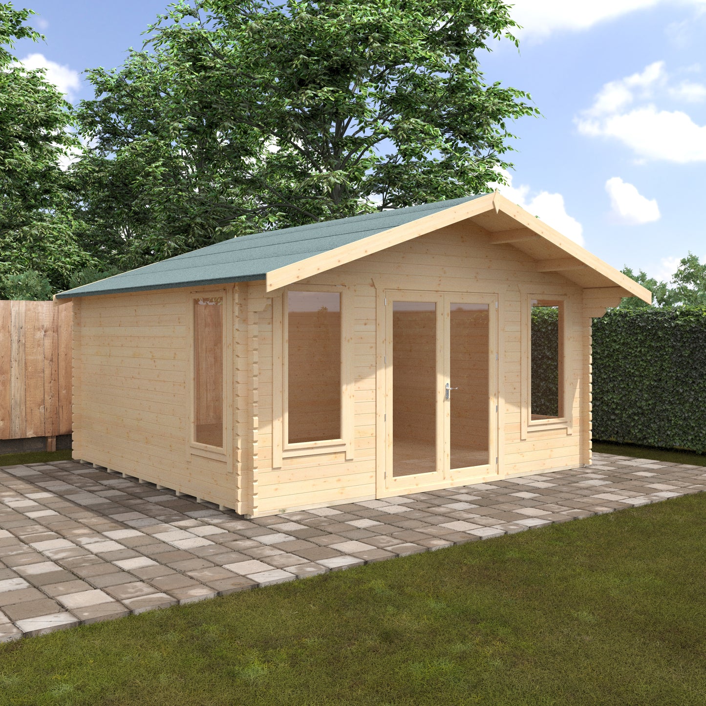 Sutton 44mm Log Cabin: Premium Outdoor Retreat