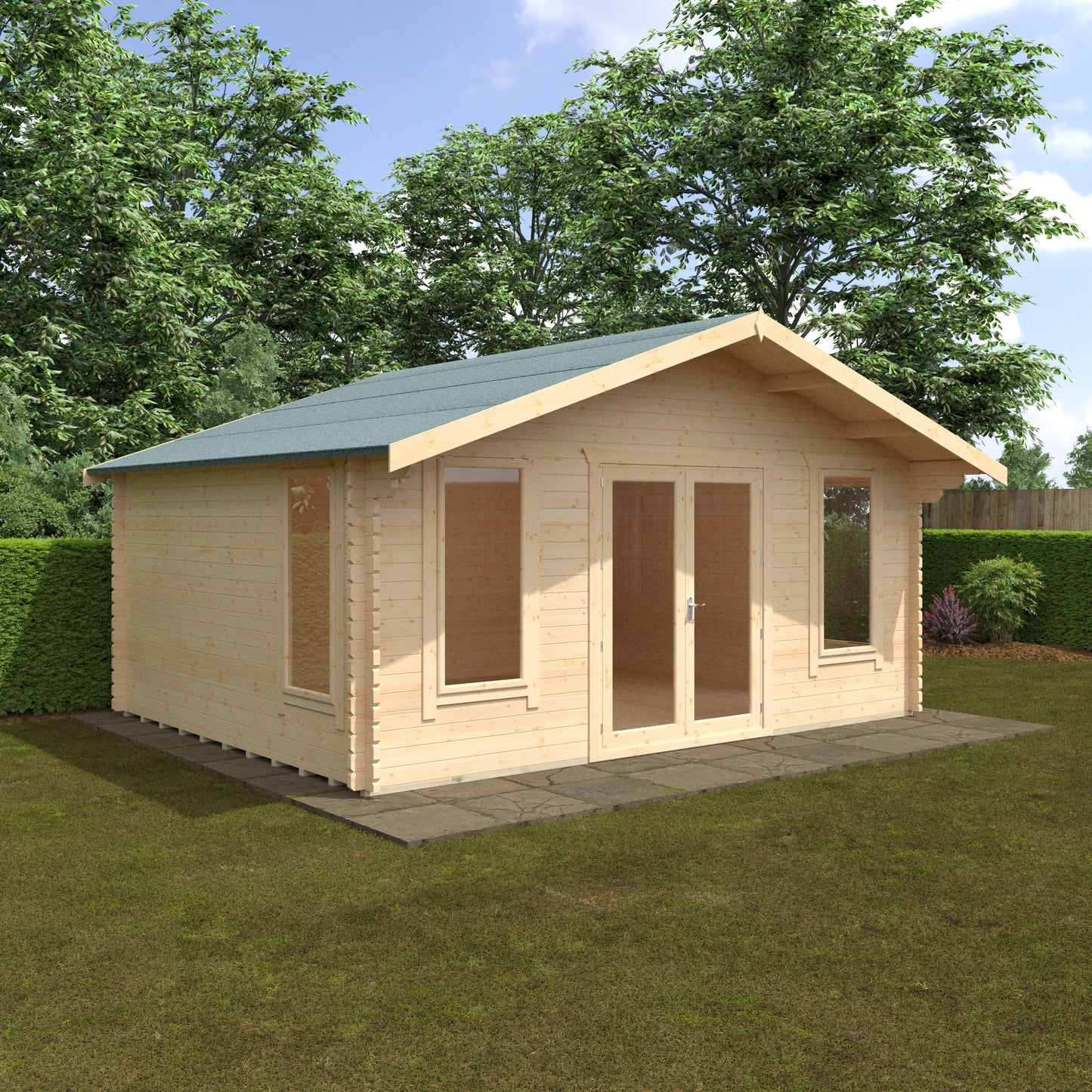 Sutton 44mm Log Cabin: Premium Outdoor Retreat