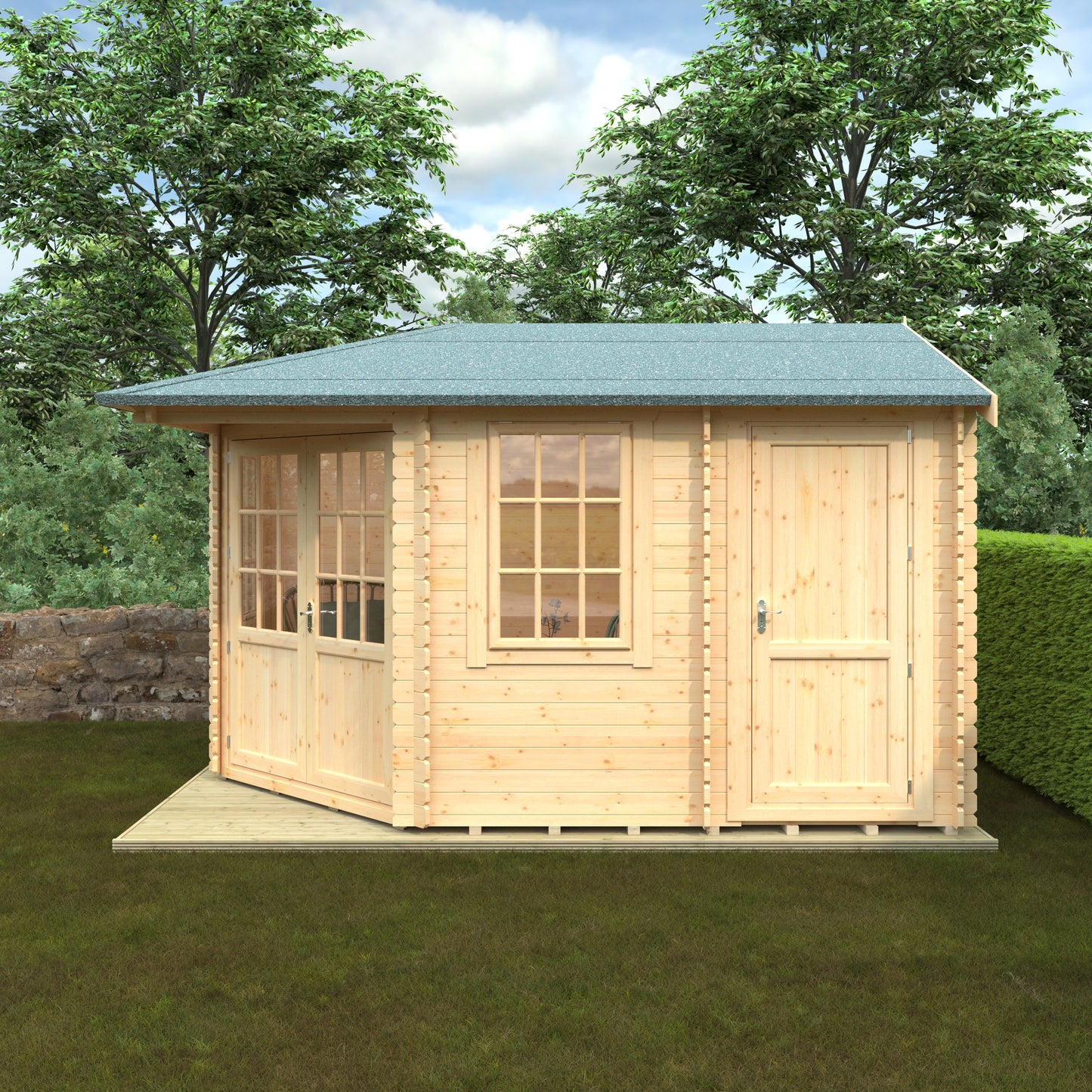 The Victoria 28mm Log Cabin 14 x 10w