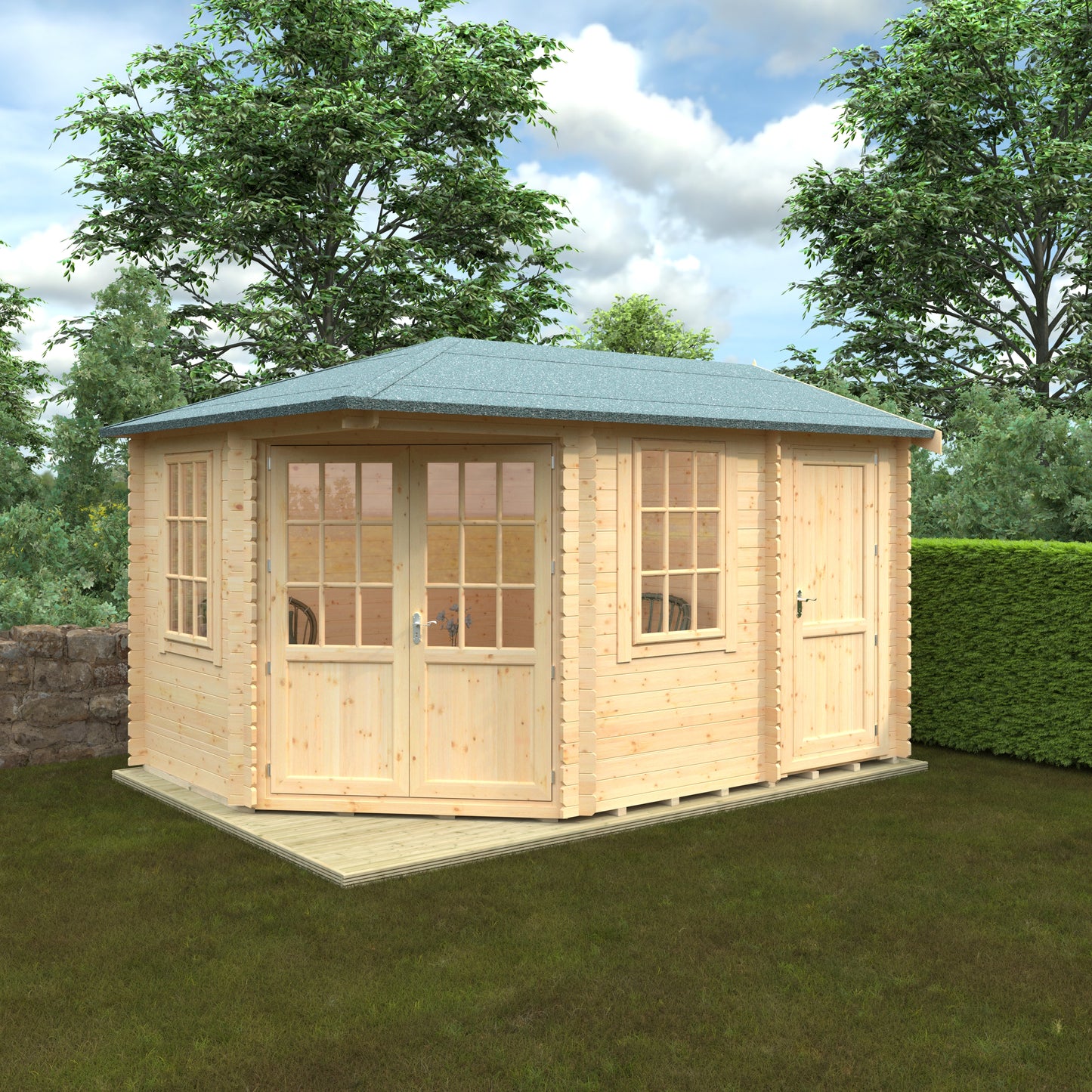 The Victoria 28mm Log Cabin 14 x 10w