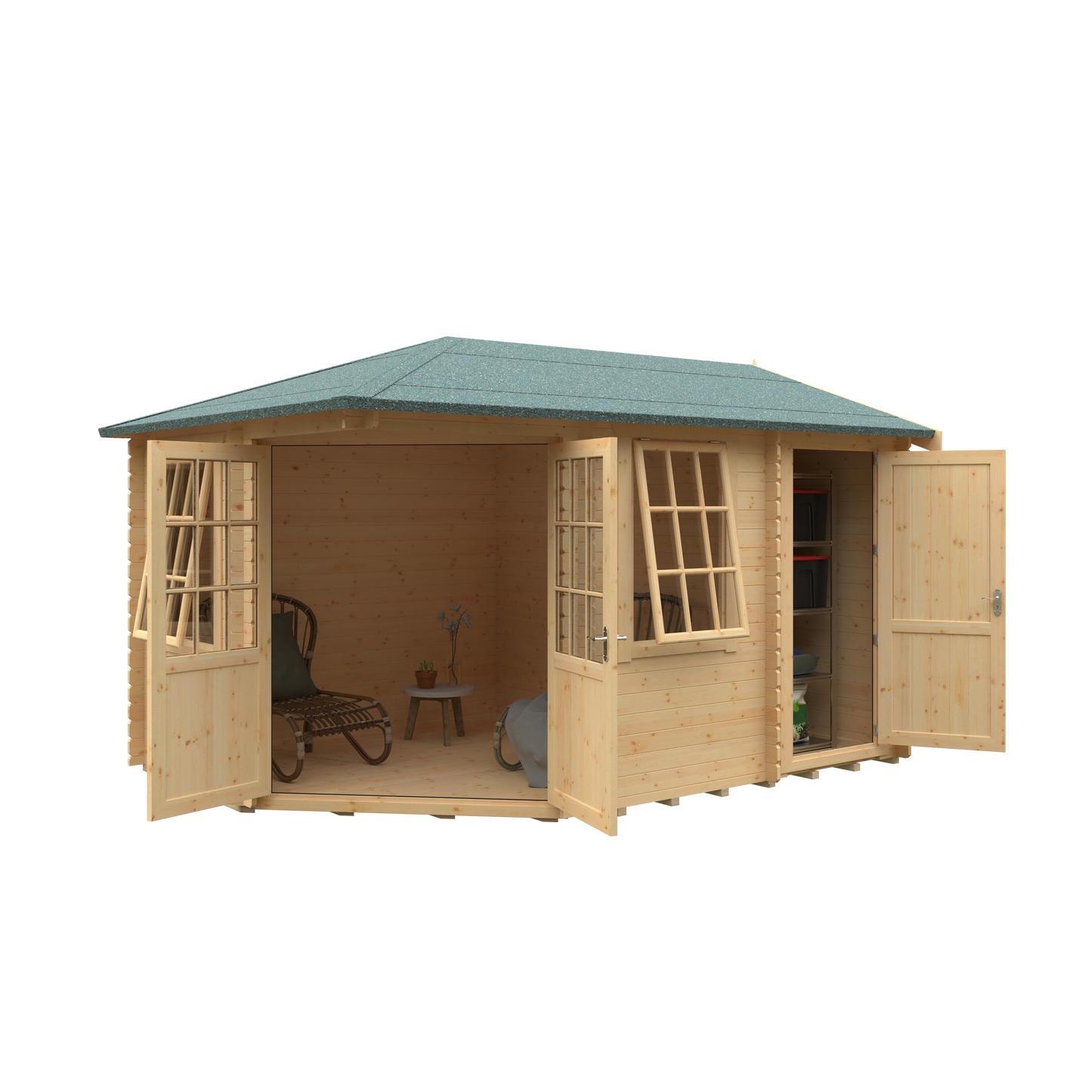 The Victoria 28mm Log Cabin 14 x 10w