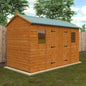 Workman Apex Wooden Shed - Spacious Storage with Full Height Double Doors