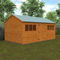 Workman Apex Wooden Shed - Spacious Storage with Full Height Double Doors