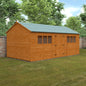 Workman Apex Wooden Shed - Spacious Storage with Full Height Double Doors