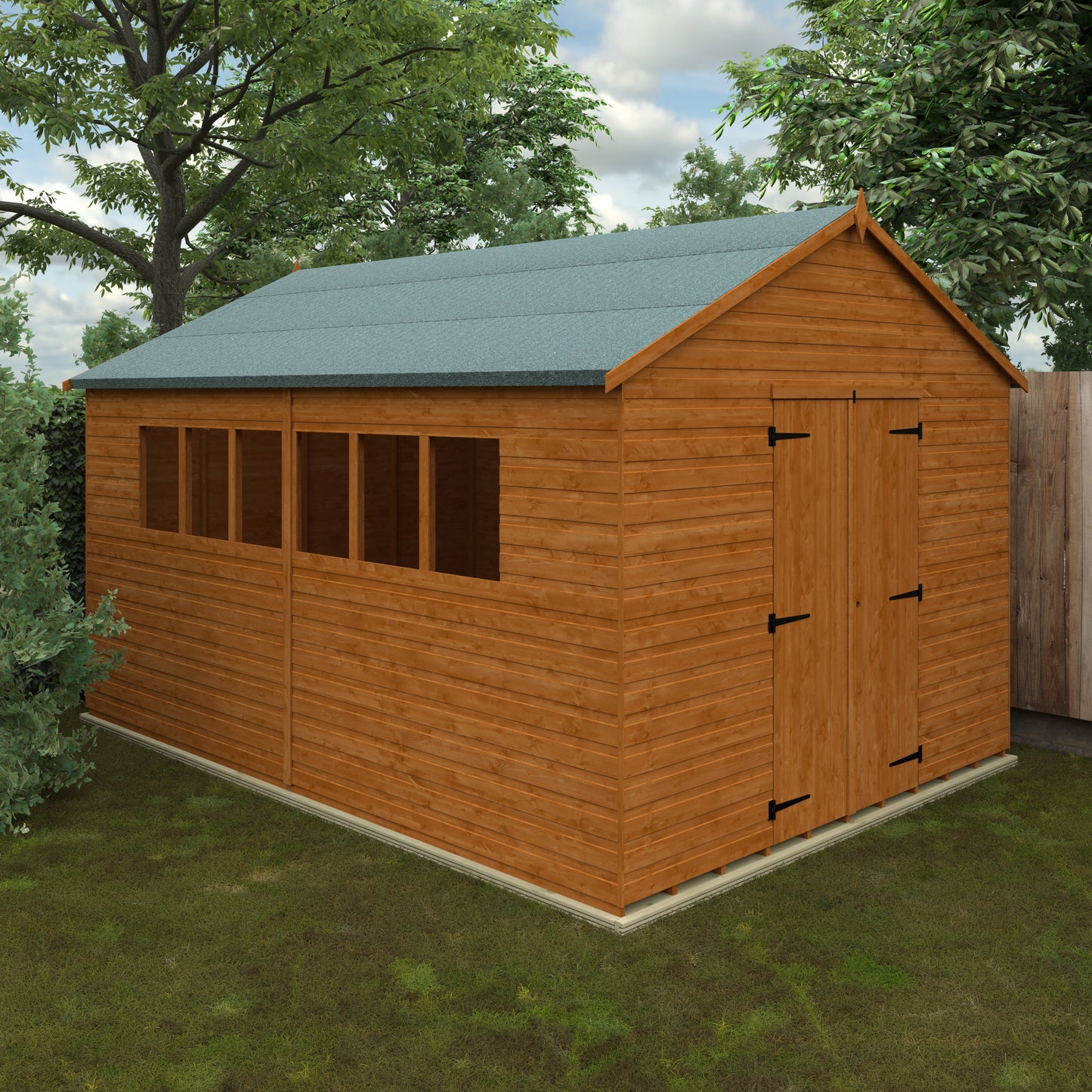 XL Wooden Workshop Shed