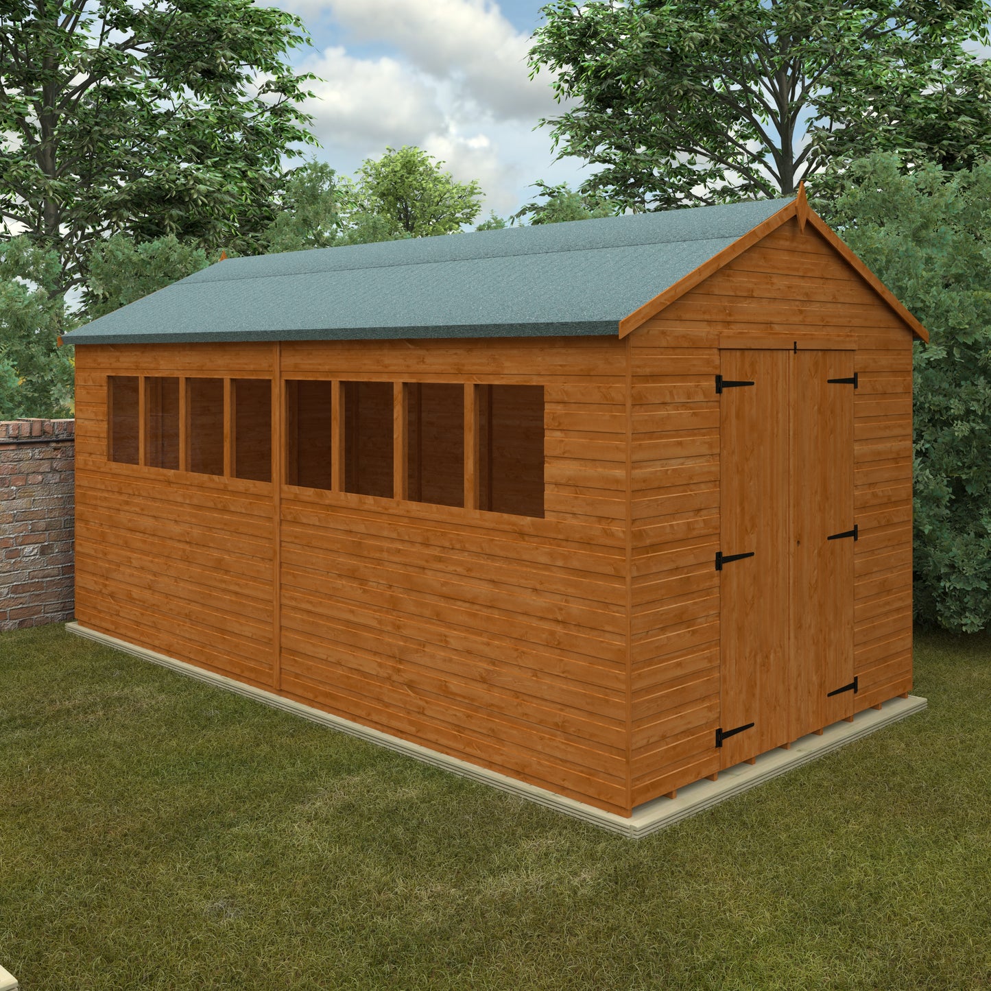 XL Wooden Workshop Shed