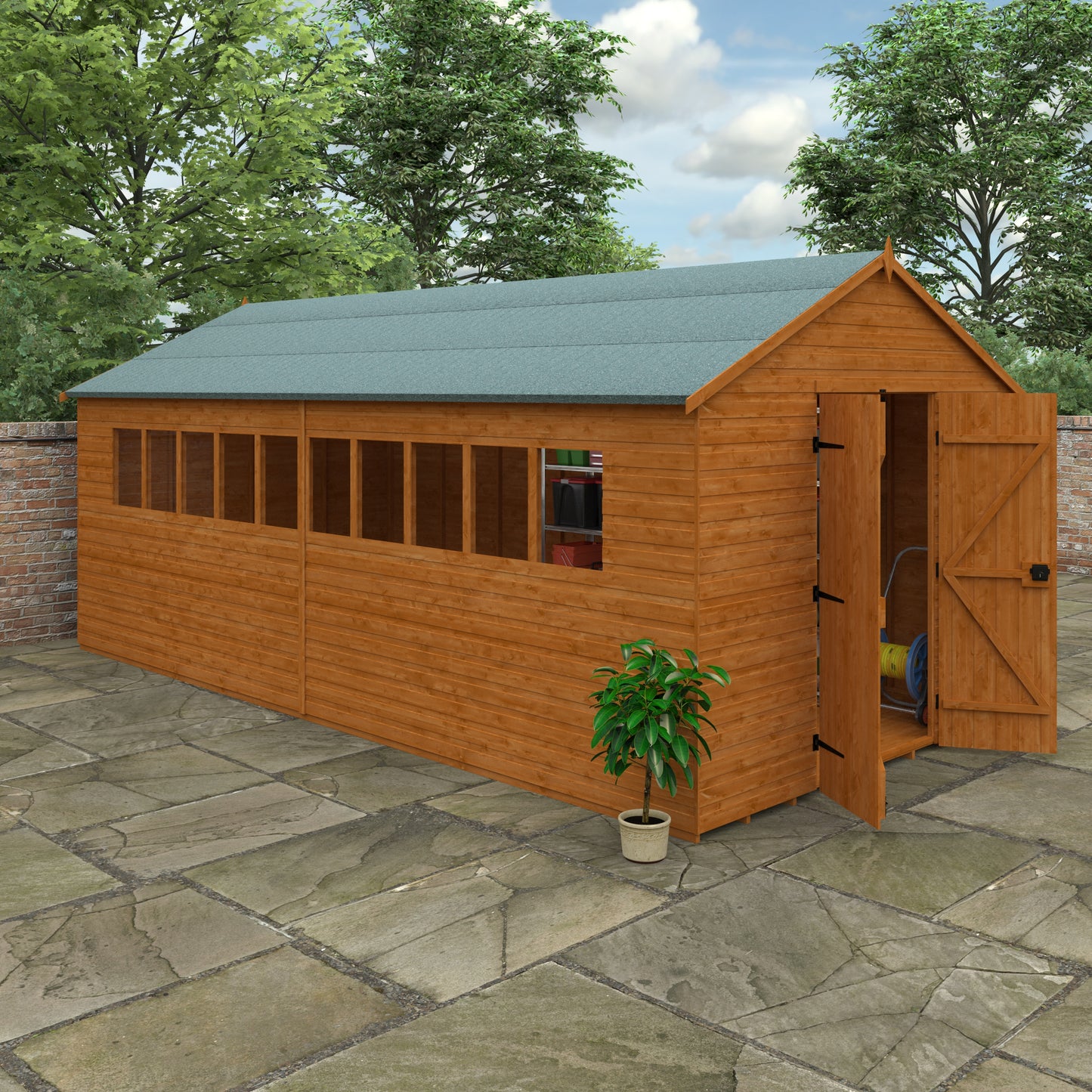 XL Wooden Workshop Shed