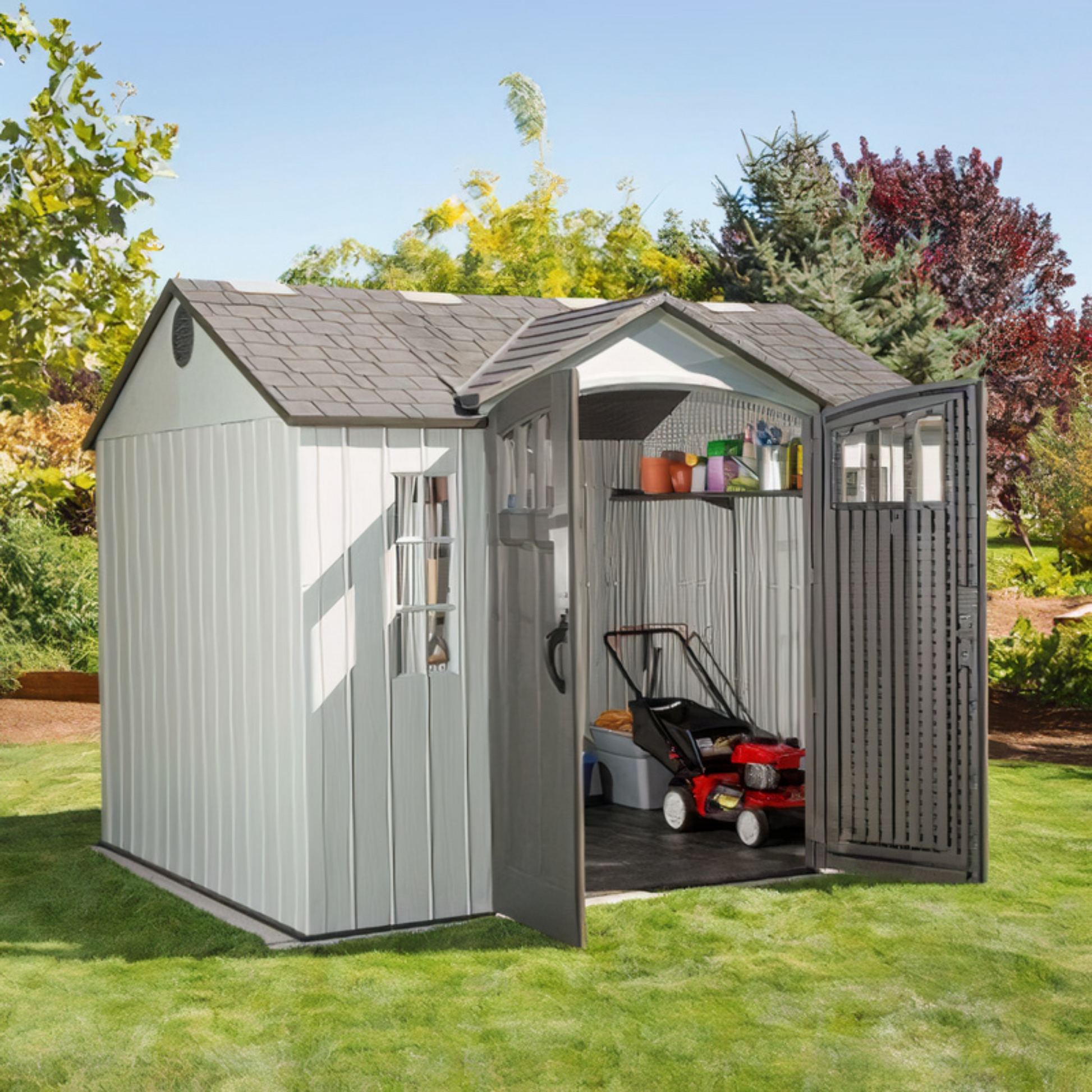 Lifetime 10x8ft Heavy Duty Plastic Shed