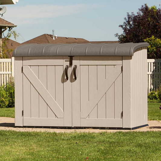 Lifetime 6x3.5ft Heavy Duty Horizontal Storage Plastic Shed