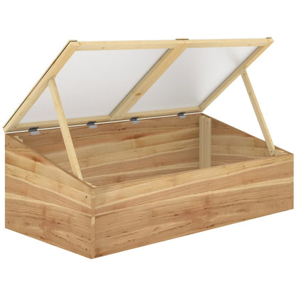 Outsunny Wooden Cold Frame Greenhouse